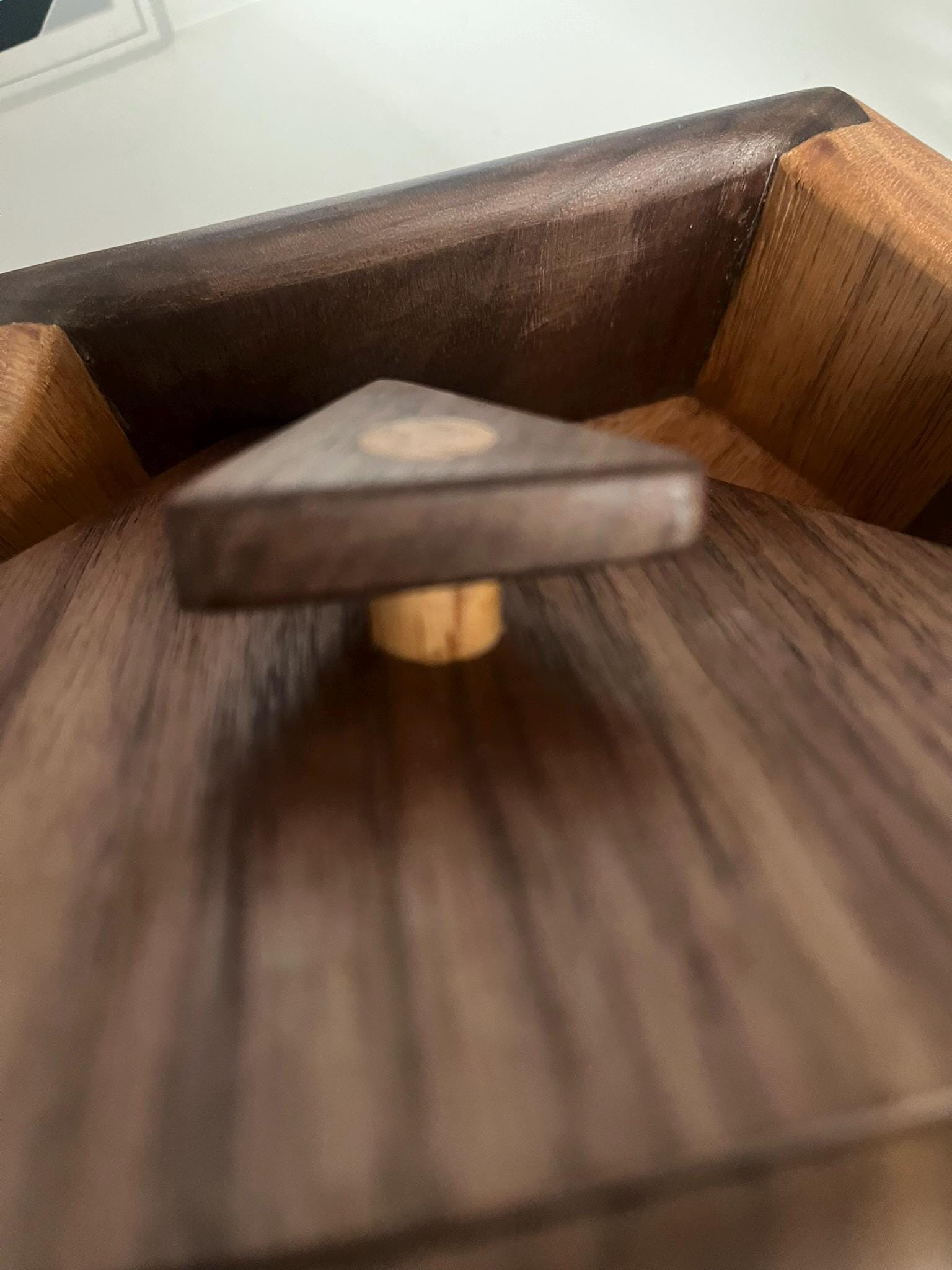 Handcrafted Walnut & Oak Keepsake Box: Countertop Memory Box