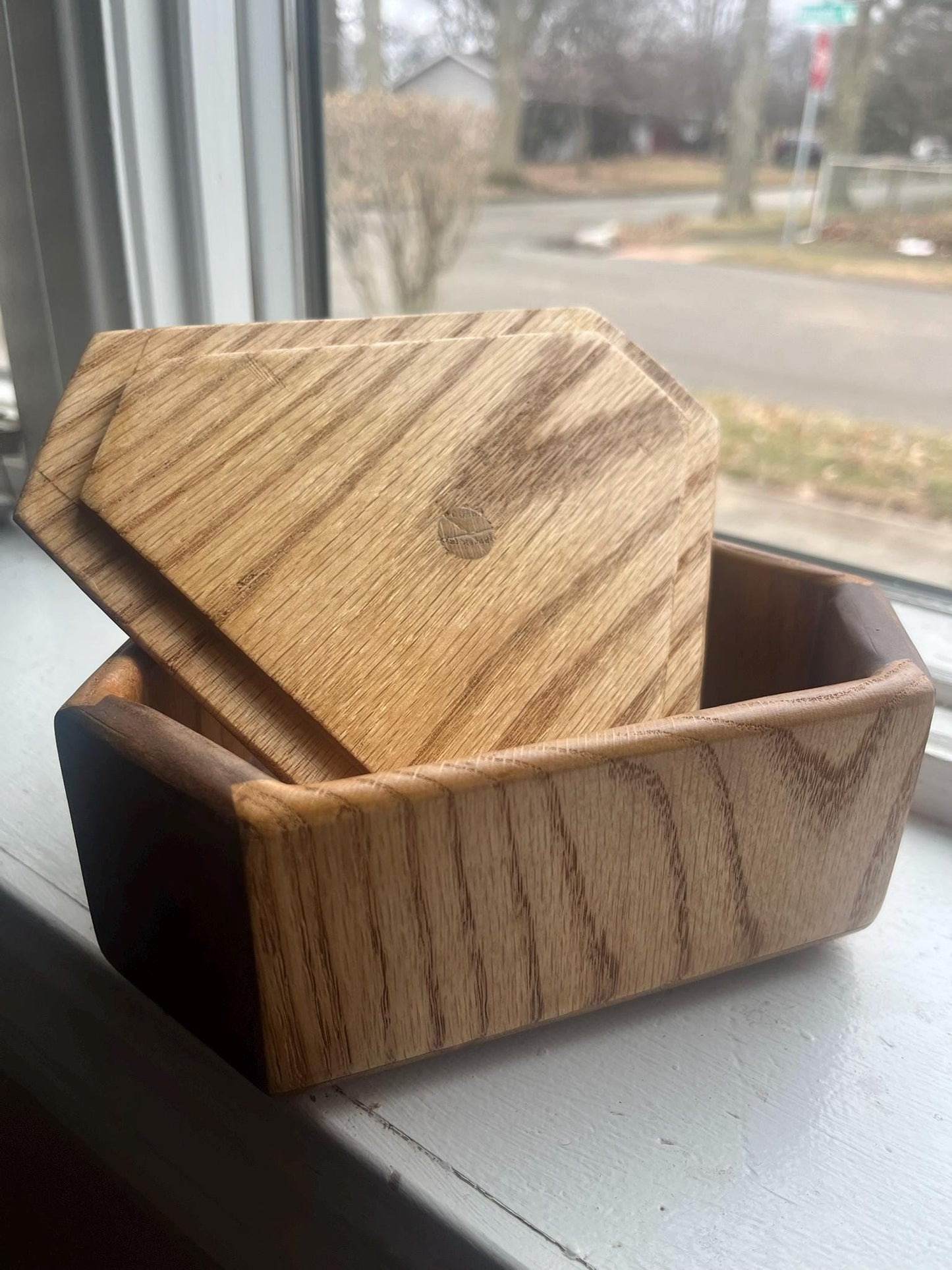 Oak & Walnut Keepsake box / Countertop box
