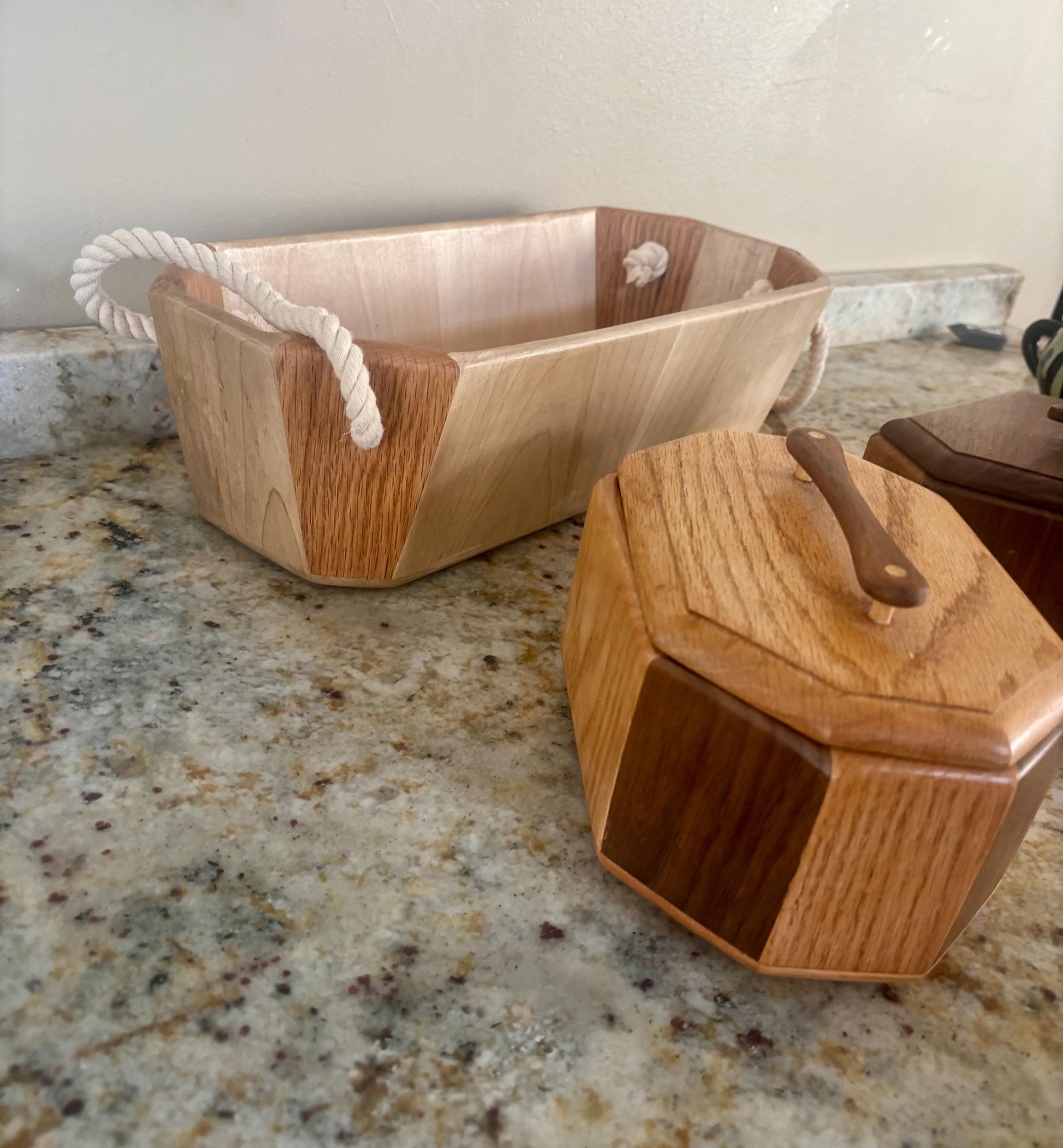 Maple & Oak Basket / Countertop Bowl
