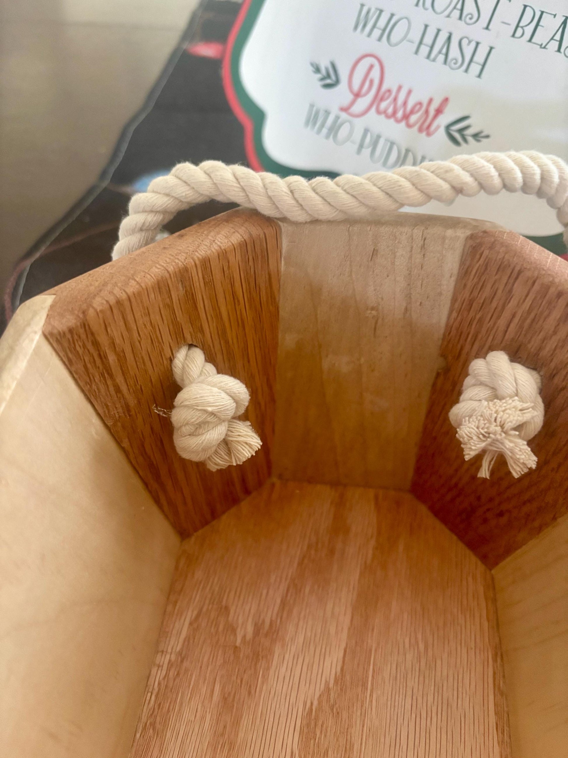 Maple & Oak Basket / Countertop Bowl