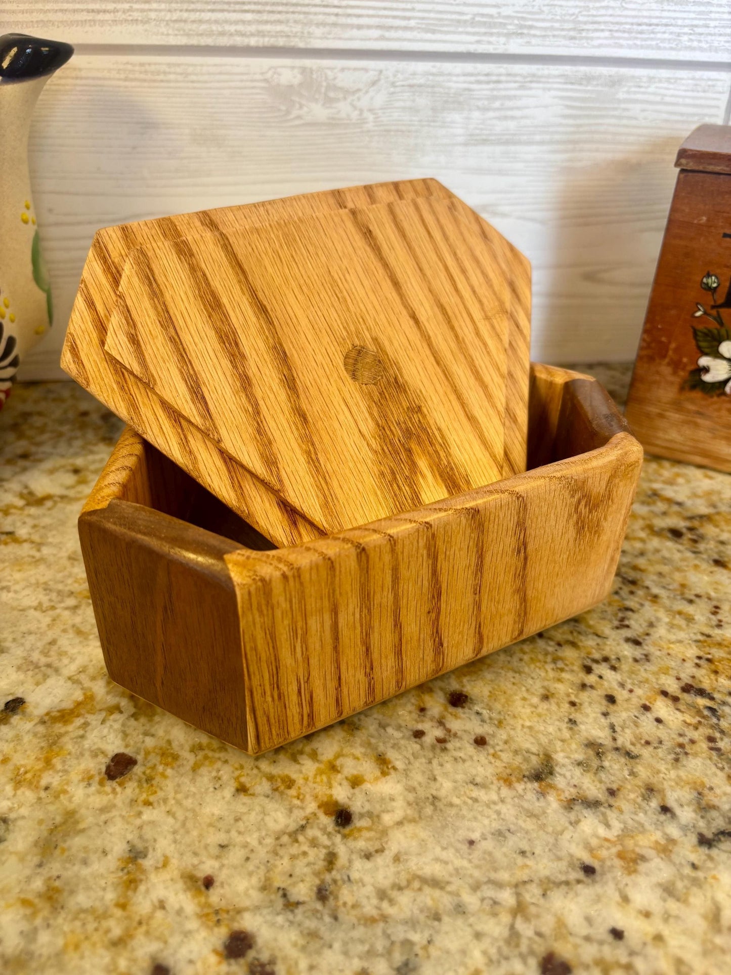 Oak & Walnut Keepsake box / Countertop box