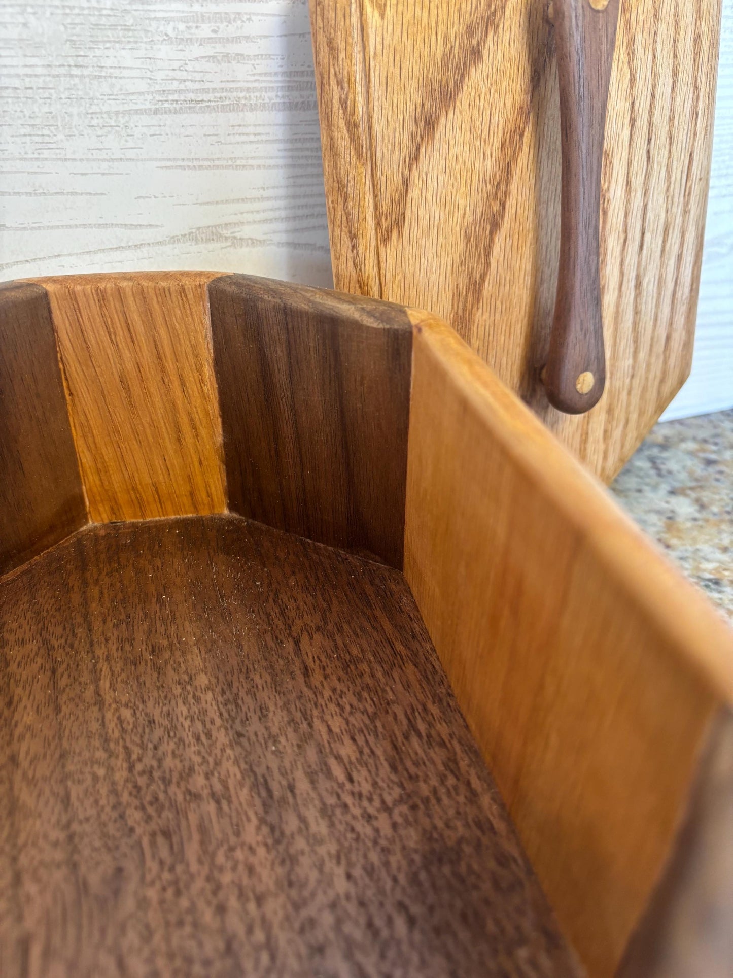 Oak & Walnut Keepsake box / Countertop box